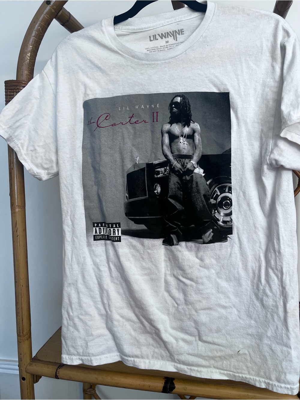 Vintage Lil Wayne White 'Tha Carter II' Graphic Tee - Men